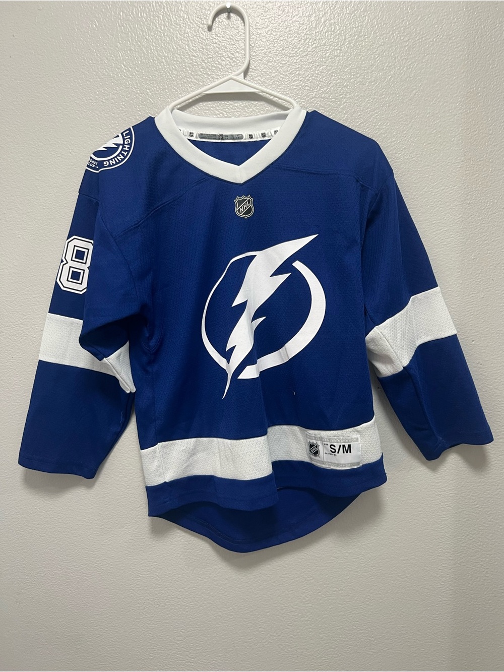 Tampa Bay Lightning Vasilevskiy #88 NHL Youth S/M Hockey Jersey